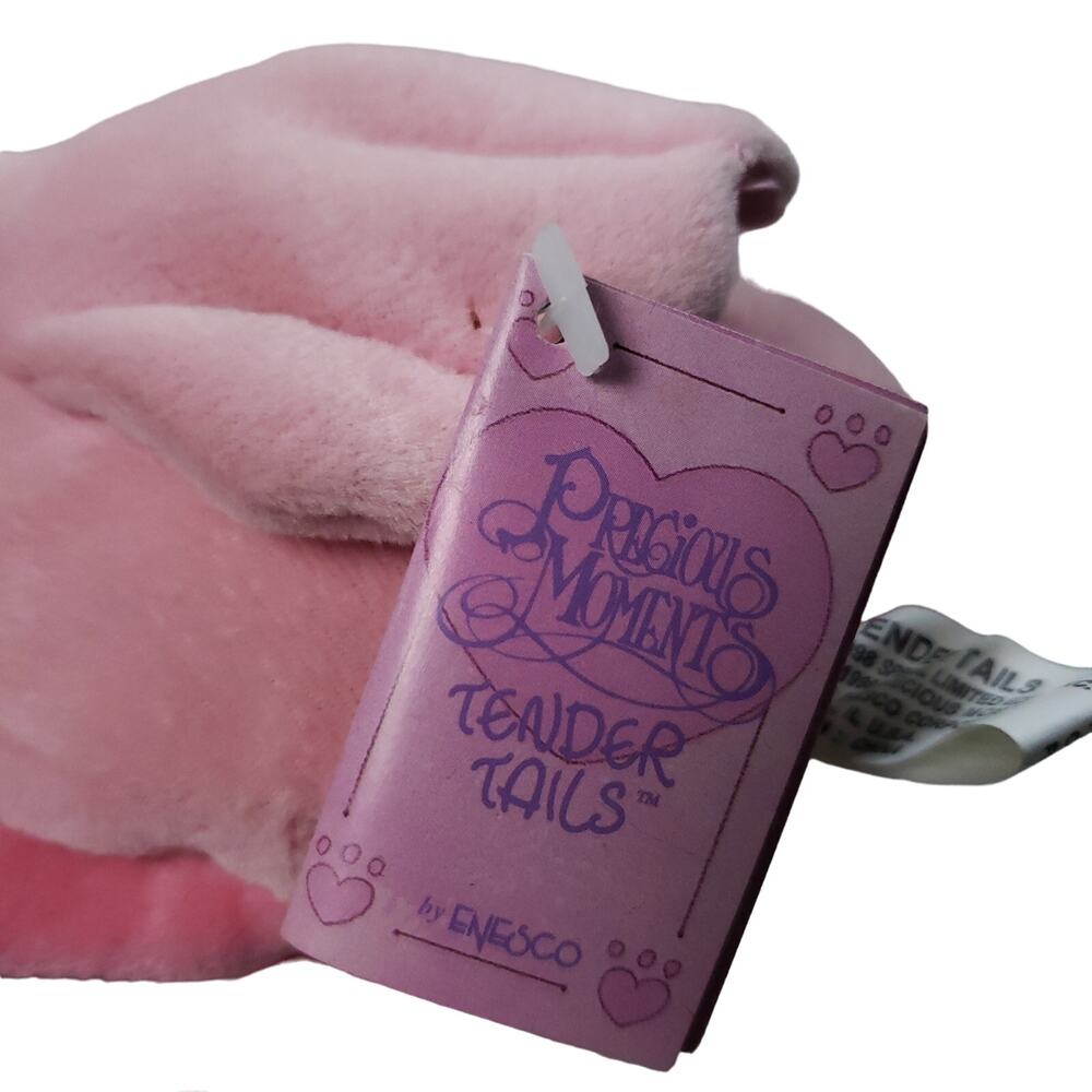 Vintage 90s Precious Moments Tender Tails Flamingo & Cardinal Plush Toys EUC - Picture 10 of 13